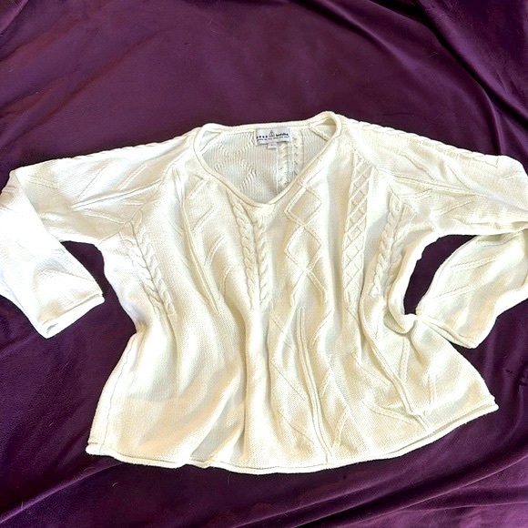 Neon Buddha oversized white cotton sweater - Picture 3 of 6